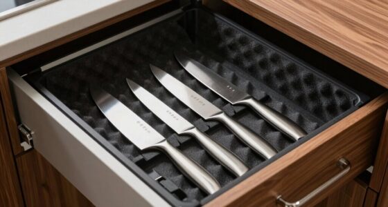 top in drawer knife storage