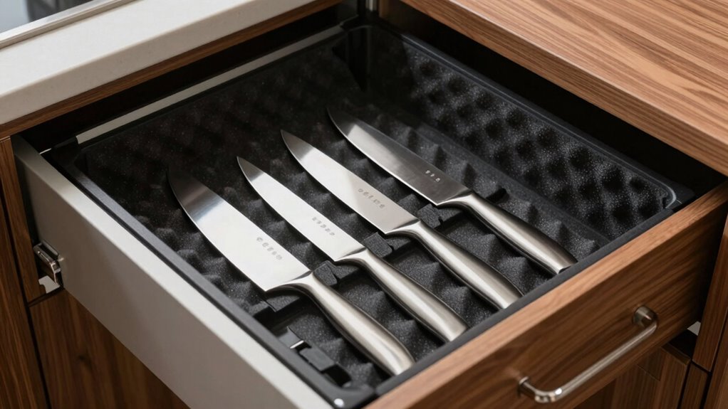 top in drawer knife storage