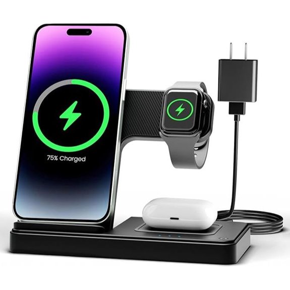 3-in-1 Wireless Charger for iPhone Watch & AirPods