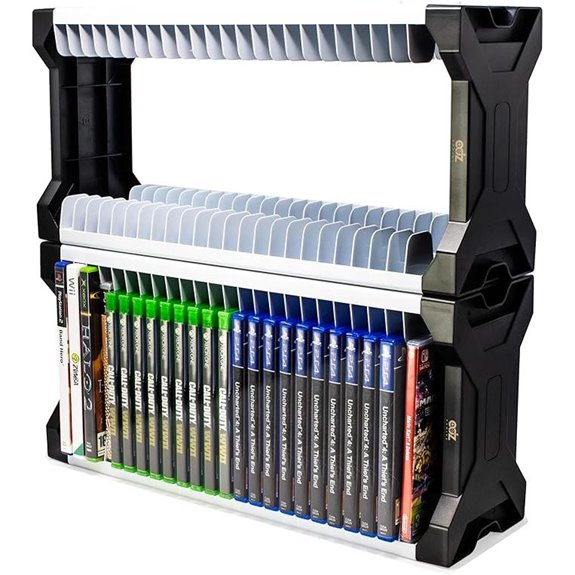 ADZ Universal Game Holder with 46-Game Storage Rack