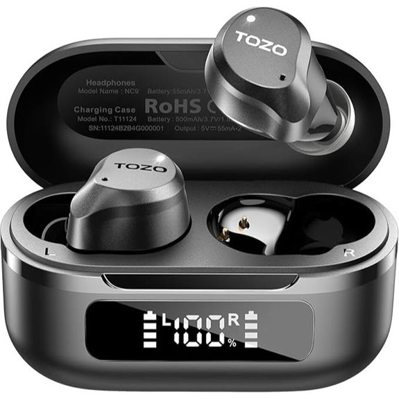 TOZO NC9 Wireless Earbuds with Noise Cancelling