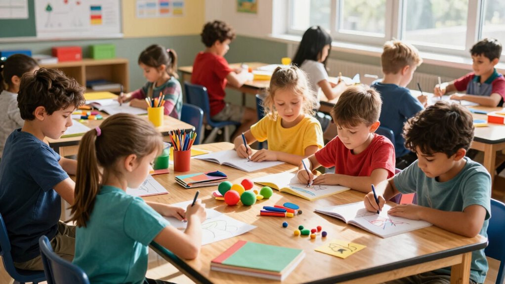 building tables encourages focus