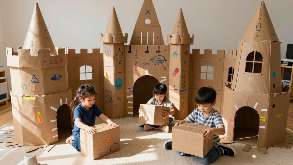 cardboard building fosters creativity