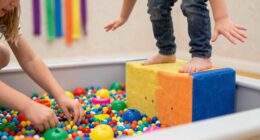 combine sensory and movement play