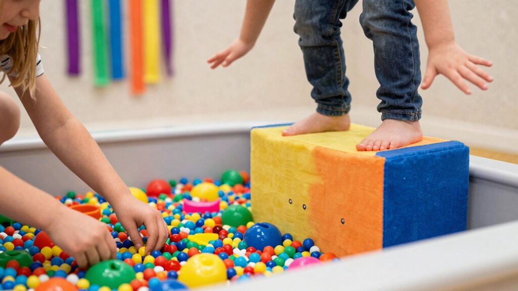 combine sensory and movement play