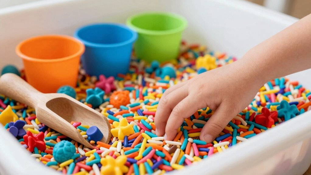 dry sensory bins promote exploration