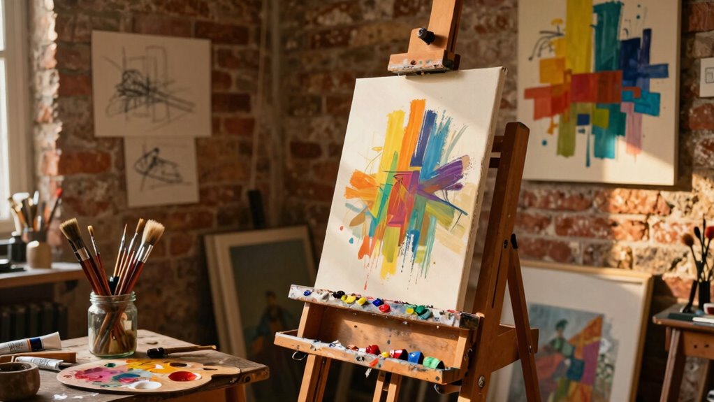 easels enhance artistic environments