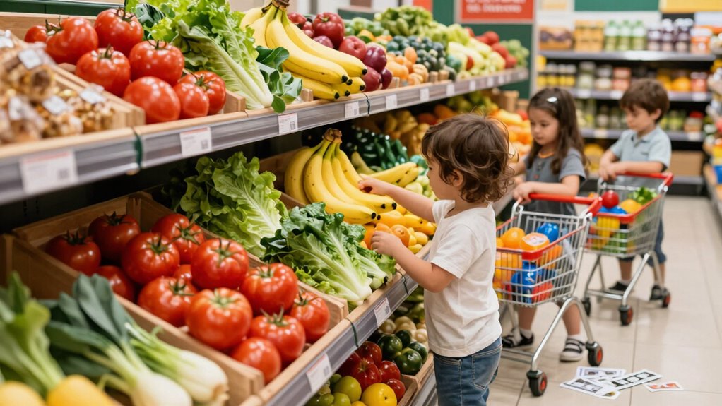 educational grocery shopping play