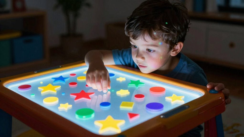 light tables foster sensory creativity