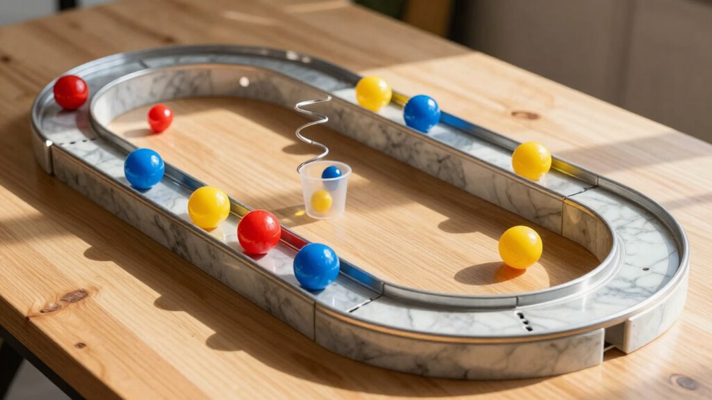 marble runs demonstrate causality