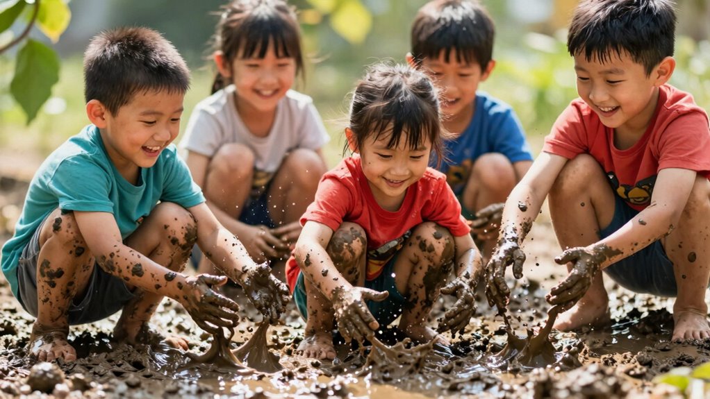 messy fun sensory play