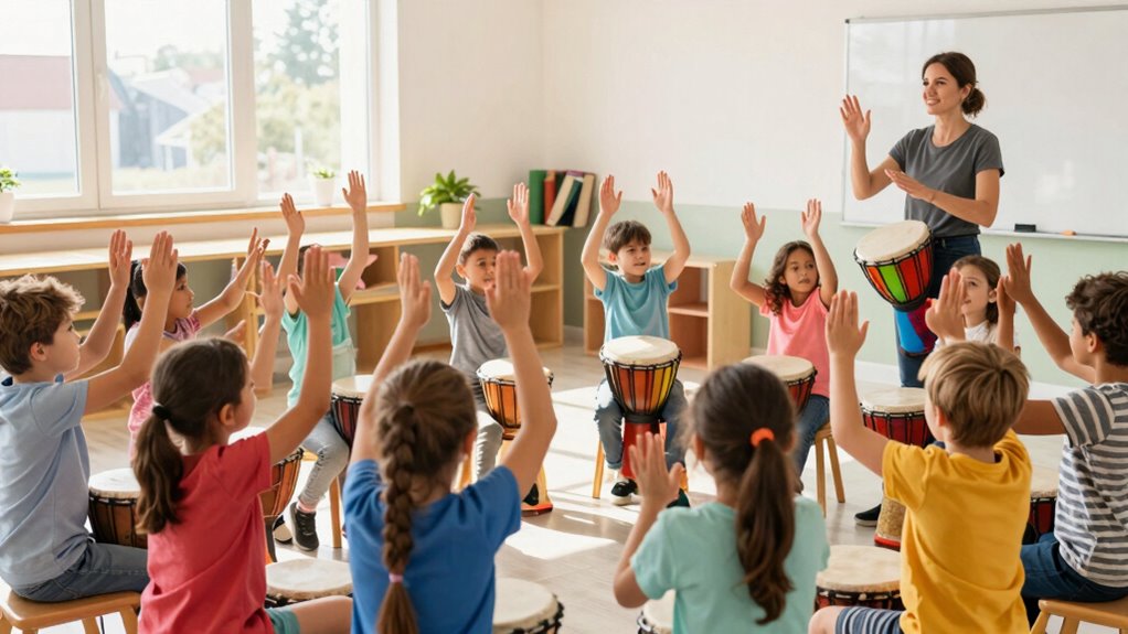 music promotes rhythm sharing