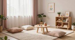 organized soft neutral colors