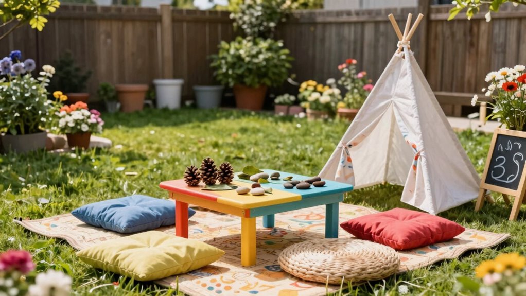 outdoor play with natural themes
