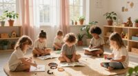 peaceful natural childhood routines