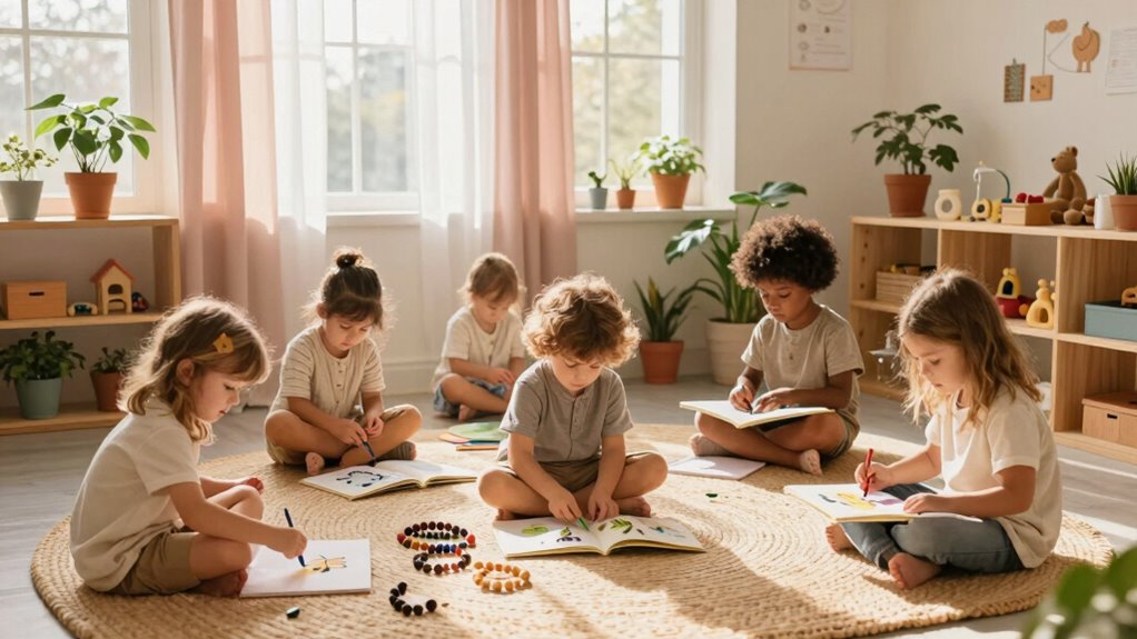 peaceful natural childhood routines