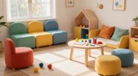playroom furniture affects toy use