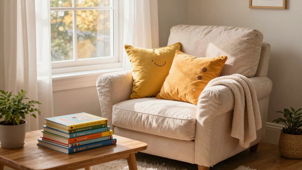 quiet comfortable reading space