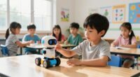robots teach young children