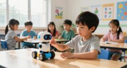 robots teach young children