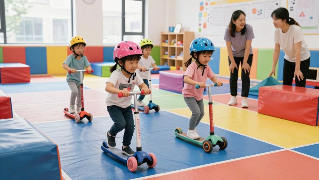 scooter riding enhances coordination skills