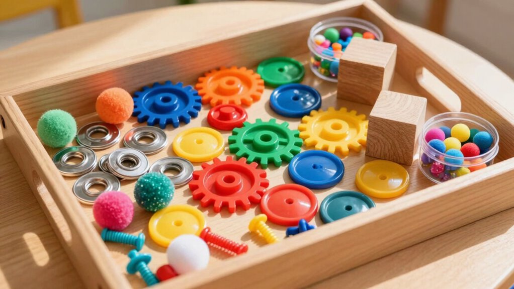 tinker tray sensory materials