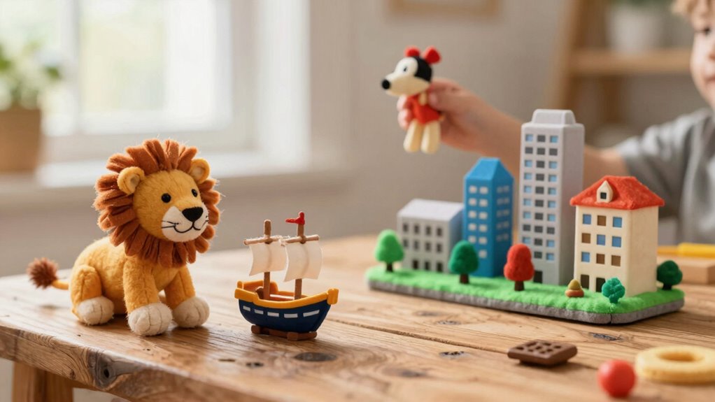 using toys to tell stories